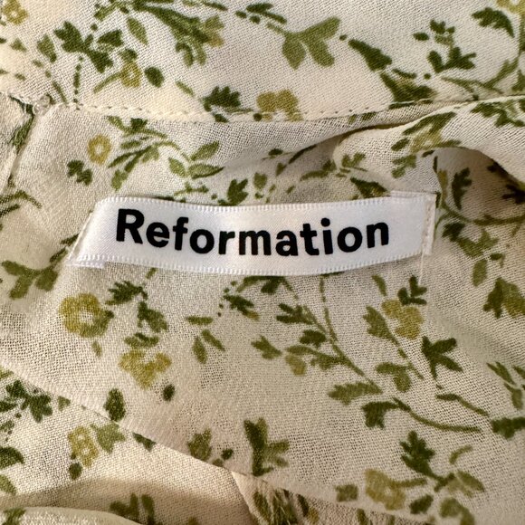 Reformation Hallie Ivy Maxi Dress - Size 8 - Picture 10 of 14